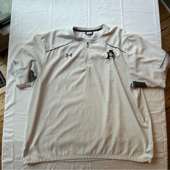 Under Armour Men's White and Gray Button Down Shirt Falcons - Picture 1 of 4